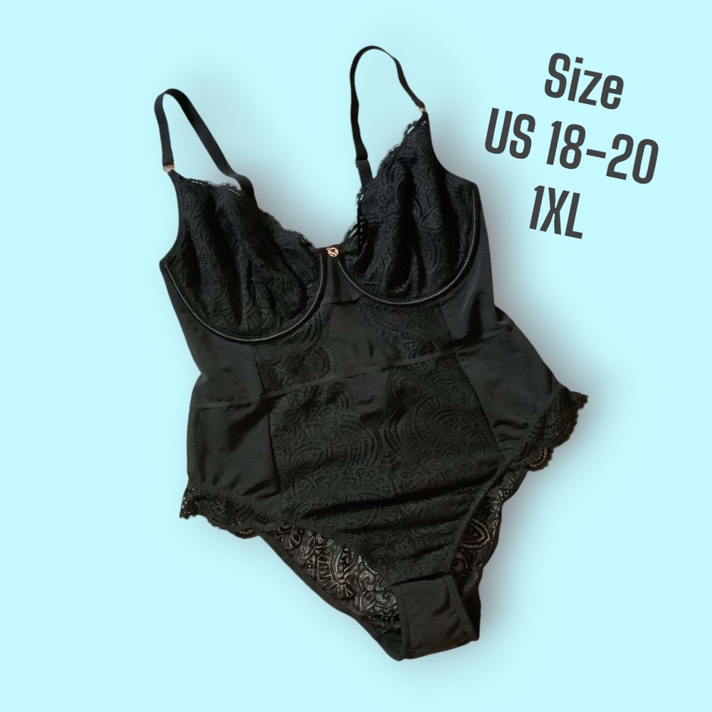 Ashley Graham| 1XL Sexy lace bodysuit